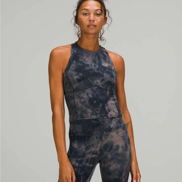 🆕🖤 Lululemon Key To Balance Tank - Diamond Dye Lunar Rock True Navy - Picture 11 of 12